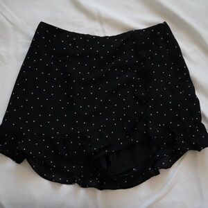 Black and White Star Mini Skirt